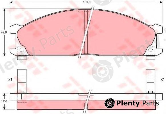  TRW part GDB766 Brake Pad Set, disc brake