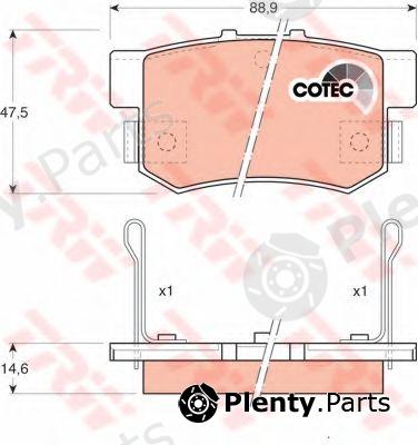  TRW part GDB774 Brake Pad Set, disc brake