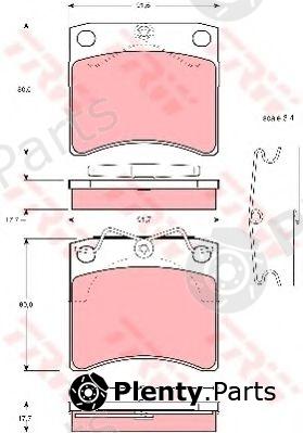  TRW part GDB791 Brake Pad Set, disc brake