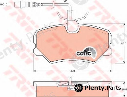  TRW part GDB793 Brake Pad Set, disc brake