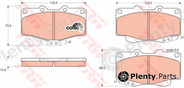  TRW part GDB797 Brake Pad Set, disc brake