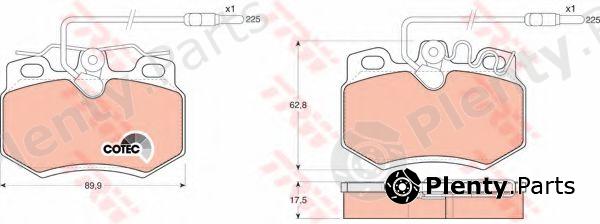 TRW part GDB808 Brake Pad Set, disc brake