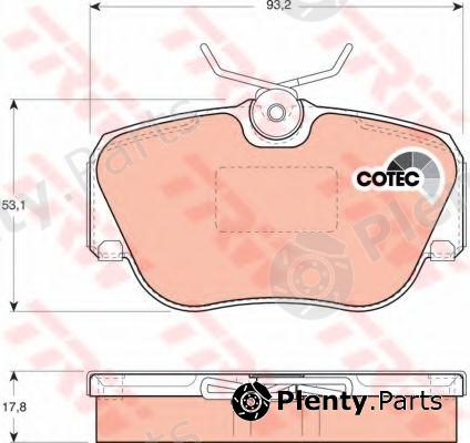  TRW part GDB817 Brake Pad Set, disc brake