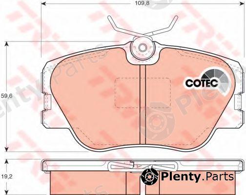 TRW part GDB818 Brake Pad Set, disc brake