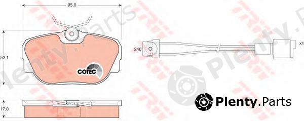  TRW part GDB820 Brake Pad Set, disc brake