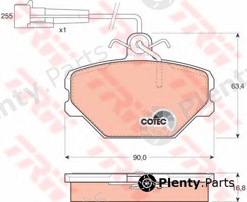  TRW part GDB833 Brake Pad Set, disc brake