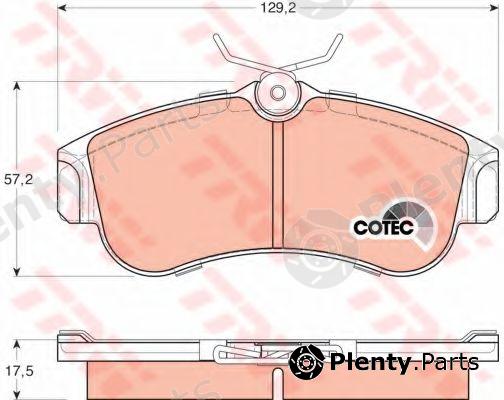  TRW part GDB848 Brake Pad Set, disc brake