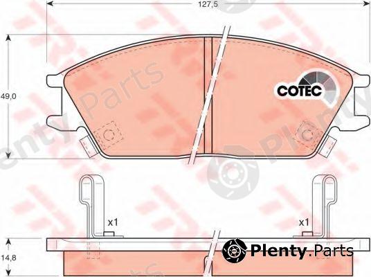  TRW part GDB893 Brake Pad Set, disc brake