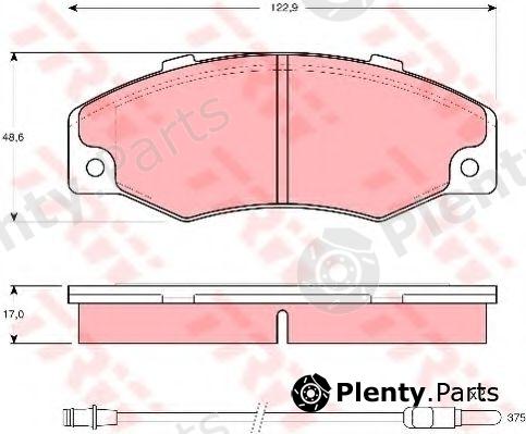  TRW part GDB903 Brake Pad Set, disc brake