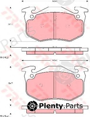  TRW part GDB905 Brake Pad Set, disc brake