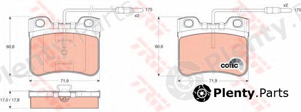  TRW part GDB906 Brake Pad Set, disc brake