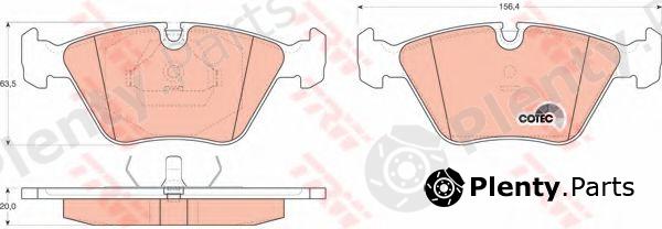  TRW part GDB916 Brake Pad Set, disc brake