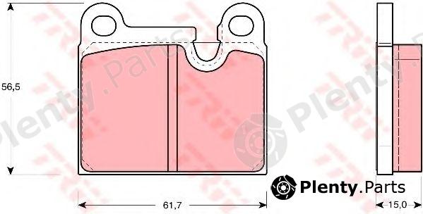  TRW part GDB919 Brake Pad Set, disc brake