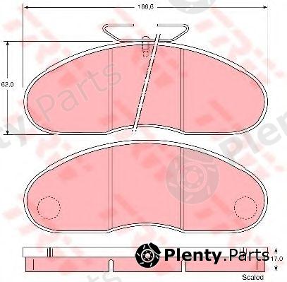  TRW part GDB948 Brake Pad Set, disc brake