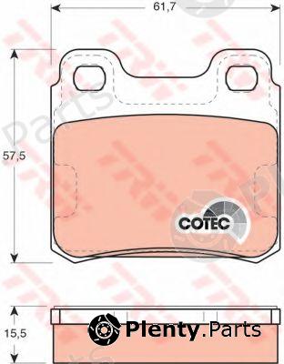  TRW part GDB952 Brake Pad Set, disc brake