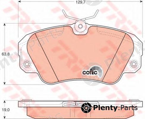  TRW part GDB957 Brake Pad Set, disc brake