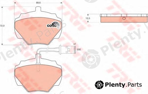  TRW part GDB976 Brake Pad Set, disc brake