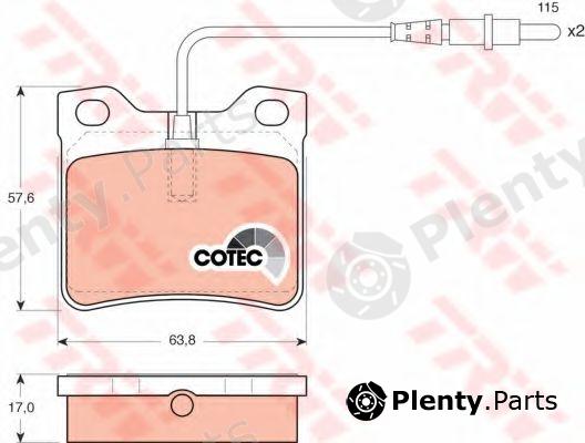  TRW part GDB985 Brake Pad Set, disc brake