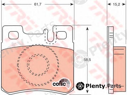  TRW part GDB987 Brake Pad Set, disc brake