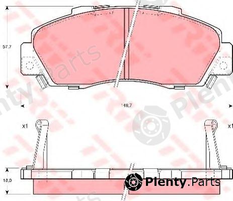  TRW part GDB995 Brake Pad Set, disc brake