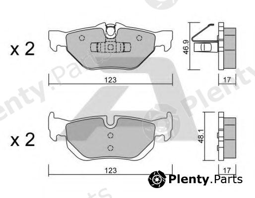  AISIN part BPBM-2006 (BPBM2006) Brake Pad Set, disc brake