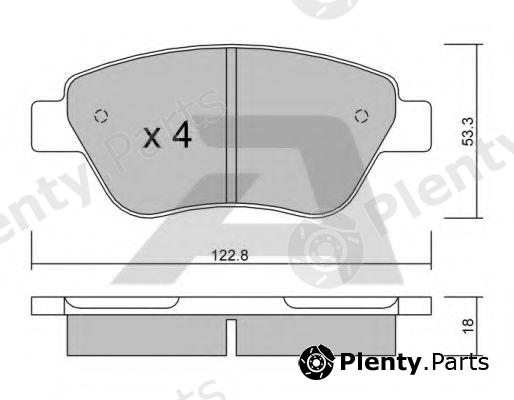  AISIN part BPFI-1026 (BPFI1026) Brake Pad Set, disc brake