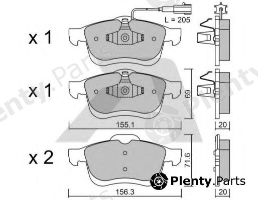  AISIN part BPFI-1027 (BPFI1027) Brake Pad Set, disc brake