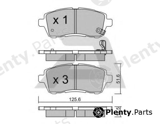  AISIN part BPFO-1002 (BPFO1002) Brake Pad Set, disc brake