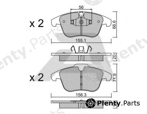  AISIN part BPFO-1003 (BPFO1003) Brake Pad Set, disc brake