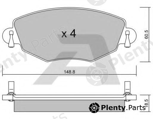  AISIN part BPFO-1005 (BPFO1005) Brake Pad Set, disc brake