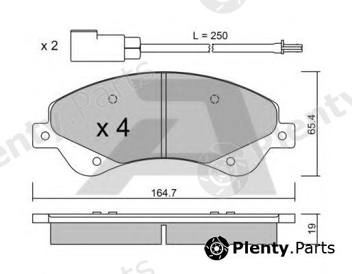  AISIN part BPFO-1013 (BPFO1013) Brake Pad Set, disc brake