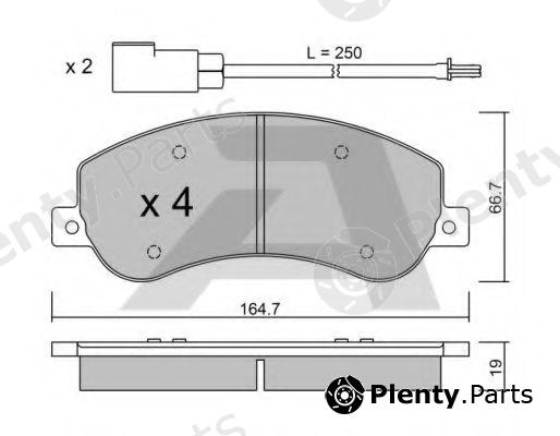  AISIN part BPFO-1014 (BPFO1014) Brake Pad Set, disc brake