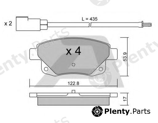  AISIN part BPFO-2005 (BPFO2005) Brake Pad Set, disc brake