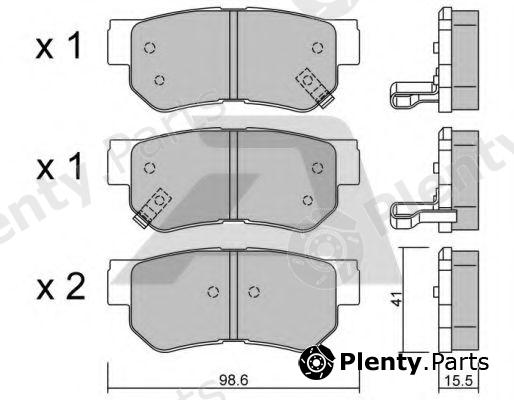  AISIN part BPHY-2001 (BPHY2001) Brake Pad Set, disc brake