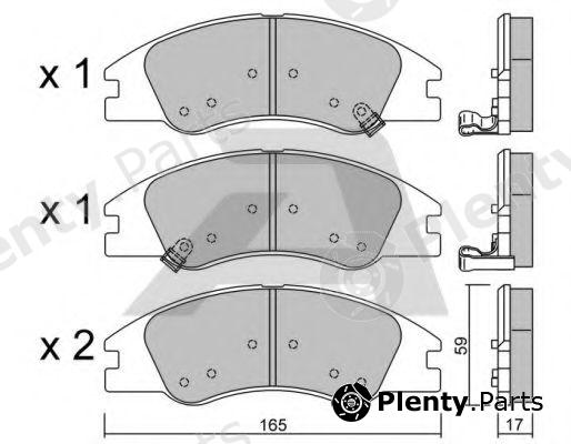  AISIN part BPKI-1902 (BPKI1902) Brake Pad Set, disc brake