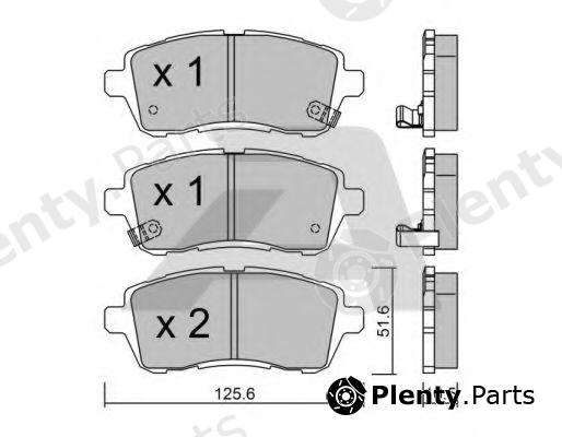  AISIN part BPMZ-1002 (BPMZ1002) Brake Pad Set, disc brake