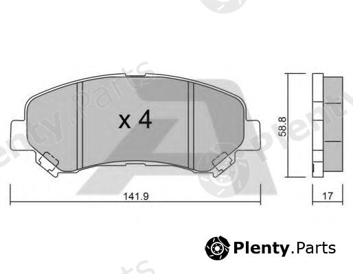  AISIN part BPNI-1004 (BPNI1004) Brake Pad Set, disc brake