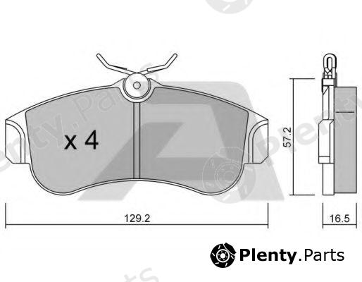  AISIN part BPNI-1901 (BPNI1901) Brake Pad Set, disc brake