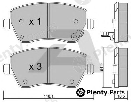  AISIN part BPOP-1008 (BPOP1008) Brake Pad Set, disc brake