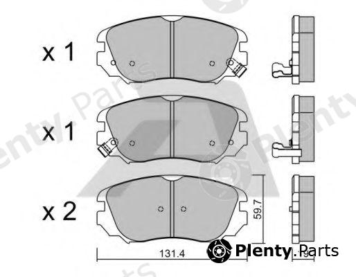  AISIN part BPOP-1010 (BPOP1010) Brake Pad Set, disc brake