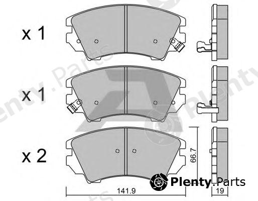  AISIN part BPOP-1011 (BPOP1011) Brake Pad Set, disc brake