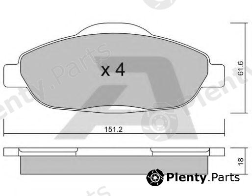  AISIN part BPPE-1001 (BPPE1001) Brake Pad Set, disc brake