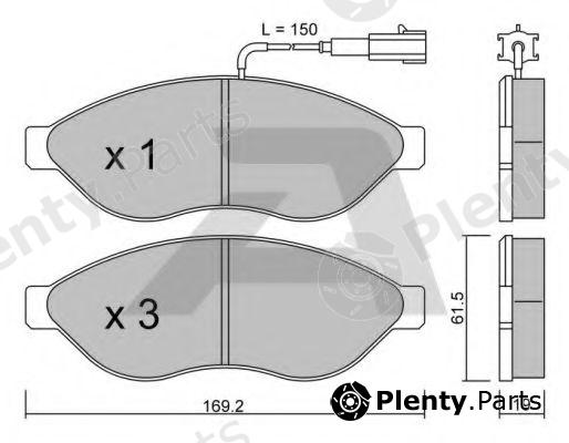  AISIN part BPPE-1002 (BPPE1002) Brake Pad Set, disc brake