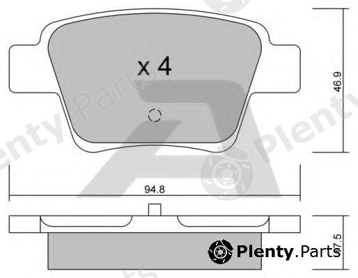  AISIN part BPPE-2005 (BPPE2005) Brake Pad Set, disc brake