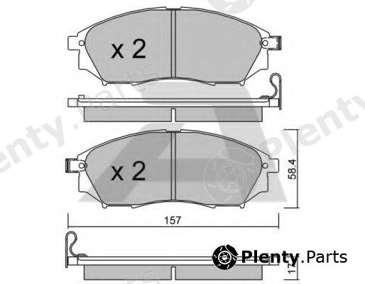  AISIN part BPRE-1011 (BPRE1011) Brake Pad Set, disc brake