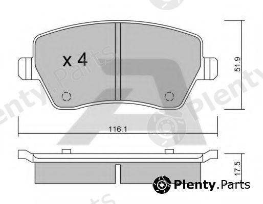 AISIN part BPRE-1901 (BPRE1901) Brake Pad Set, disc brake