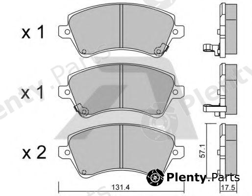  AISIN part BPTO-1009 (BPTO1009) Brake Pad Set, disc brake