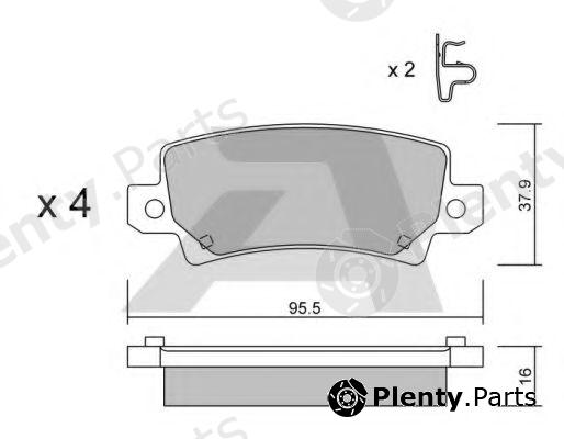  AISIN part BPTO-2001 (BPTO2001) Brake Pad Set, disc brake