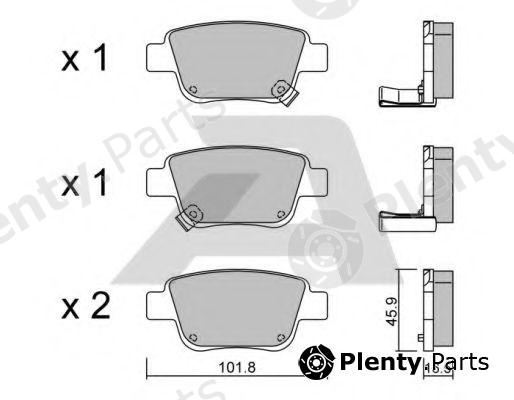  AISIN part BPTO-2002 (BPTO2002) Brake Pad Set, disc brake