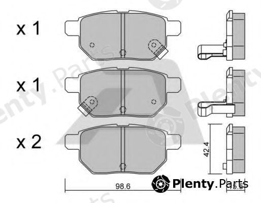  AISIN part BPTO-2006 (BPTO2006) Brake Pad Set, disc brake